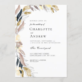 花エレガント招待状 招待状