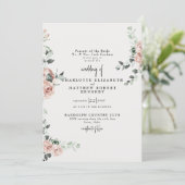 花エレガント春クリーム 招待状 (スタンド正面)