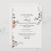 花エレガント春クリーム 招待状 (正面/裏面)