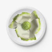 花エレガント春サマー結婚ズ誕生日 ペーパープレート (正面)