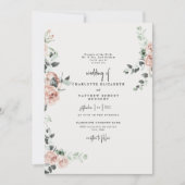 花エレガント春 招待状 (正面)