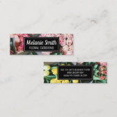 花エレガント束 | フローリストケータリング スキニー名刺 (正面/裏面)