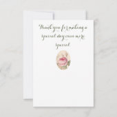 花エレガント柄ありがとうご来ざう サンキューカード (裏面)