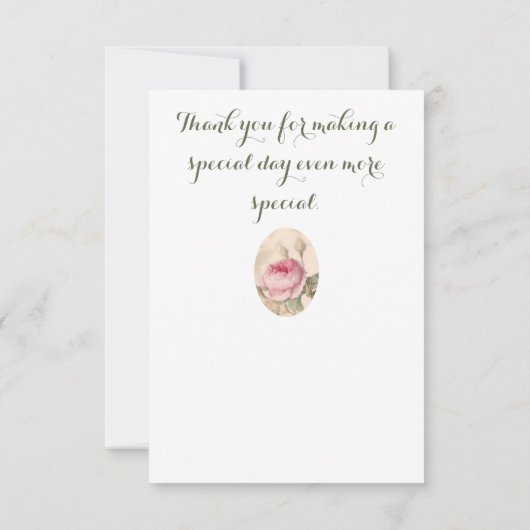 花エレガント柄ありがとうご来ざう サンキューカード (裏面)