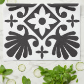 花エレガント柄キッチンタオル キッチンタオル (折り畳み)