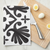 花エレガント柄キッチンタオル キッチンタオル (四つ折り)