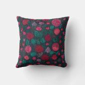 花エレガント柄クッション クッション (裏面)