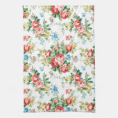 花エレガント柄バラデザイン素子 キッチンタオル (縦)