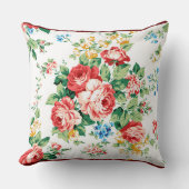 花エレガント柄バラデザイン素子 クッション (正面)