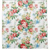 花エレガント柄バラデザイン素子 シャワーカーテン (正面)