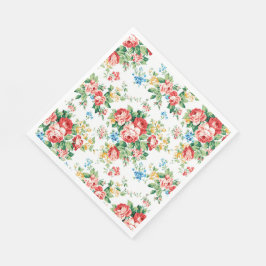 花エレガント柄バラデザイン素子 スタンダードランチョンナプキン
