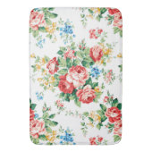 花エレガント柄バラデザイン素子 バスマット (正面縦)