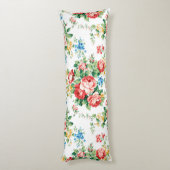 花エレガント柄バラデザイン素子 ボディピロー (裏面 (縦))