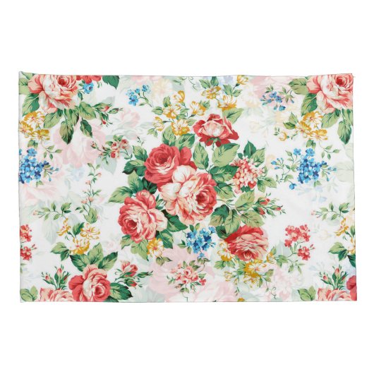 花エレガント柄バラデザイン素子 枕カバー (裏面-右)