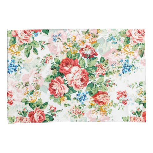 花エレガント柄バラデザイン素子 枕カバー (正面右)