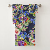 花エレガント柄ピンクがかった黄色い葉 バスタオルセット (インサイチュ)