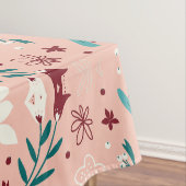 花エレガント柄ピンク テーブルクロス (インサイチュ)
