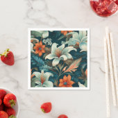 花エレガント柄フローラ スタンダードカクテルナプキン (インサイチュ)