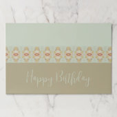 花エレガント柄紙ランチョンマット ペーパーパッド (正面)