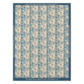 花エレガント柄美しいロマンチックな花 テーブルクロス (正面)