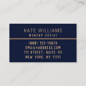 花エレガント柄14種エレガント、ピンク色 名刺 (裏面)