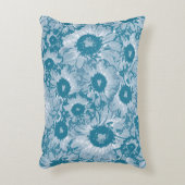 花エレガント柄 アクセントクッション (正面(垂直))