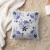 花エレガント柄 クッション (ブランケット)