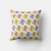 花エレガント柄 クッション (裏面)