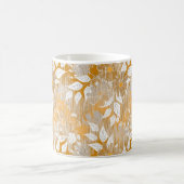 花エレガント柄 コーヒーマグカップ (中央)