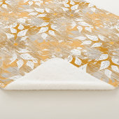 花エレガント柄 シェルパブランケット (3/4)