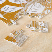 花エレガント柄 ジグソーパズル (側面)