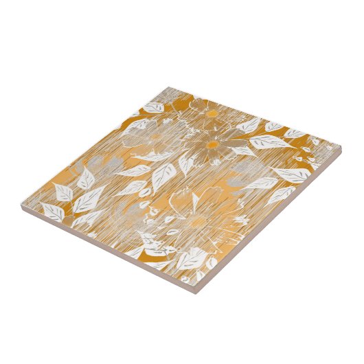 花エレガント柄 タイル (側面)