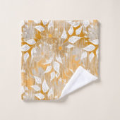 花エレガント柄 バスタオルセット (ウォッシュタオル)