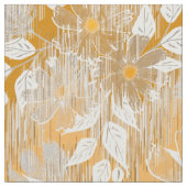 花エレガント柄 ファブリック (クローズアップ)