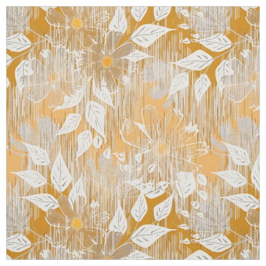 花エレガント柄 ファブリック (見本)