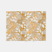 花エレガント柄 フリースブランケット (正面(横))