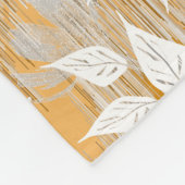 花エレガント柄 フリースブランケット (角)