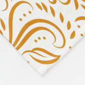 花エレガント柄 フリースブランケット (角)