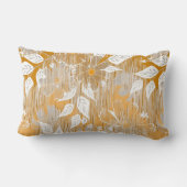 花エレガント柄 ランバークッション (裏面)