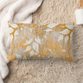 花エレガント柄 ランバークッション (ブランケット)