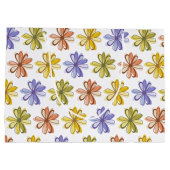 花エレガント柄 ラージペーパーバッグ (裏面)