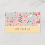 花エレガント柄 名刺 (裏面)