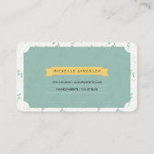 花エレガント柄 名刺 (裏面)