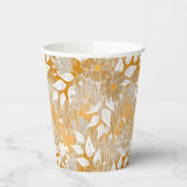 花エレガント柄 紙コップ (左)