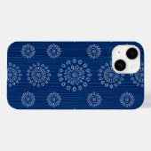 花エレガント模様付き青雲母 Case-Mate iPhoneケース (裏面 (横))
