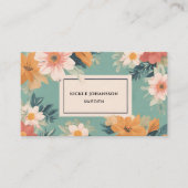 花エレガント水彩名刺 名刺 (正面)
