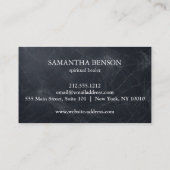 花エレガント生ニューエイジスピリチュアルヒーラー 名刺 (裏面)