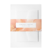 花エレガント結婚の 招待状ベリーバンド (正面例)