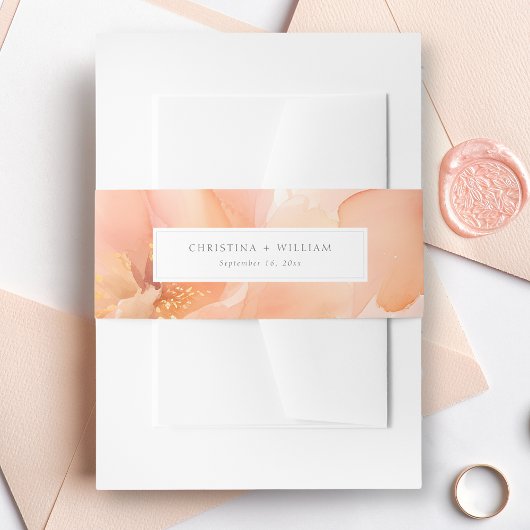 花エレガント結婚の 招待状ベリーバンド