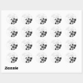 花エレガント結婚式用シール ラウンドシール (シート)